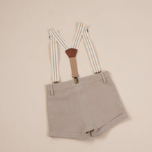 Load image into Gallery viewer, dense brushed cotton vintage floral top with peter pan collar for baby girl or toddler girl on beige background.