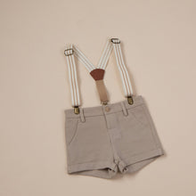 Load image into Gallery viewer, dense brushed cotton vintage floral top with peter pan collar for baby girl or toddler girl on beige background.