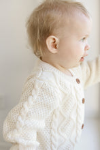 Load image into Gallery viewer, Cable Knit Onesie - Cream