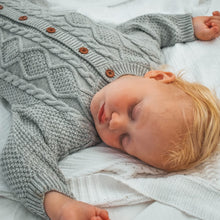 Load image into Gallery viewer, Cable Knit Onesie - Grey