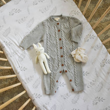 Load image into Gallery viewer, Cable Knit Onesie - Grey