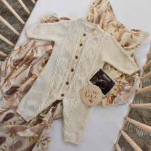Load image into Gallery viewer, Cable Knit Onesie - Cream