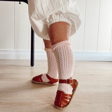 Load image into Gallery viewer, Lattice knee high socks
